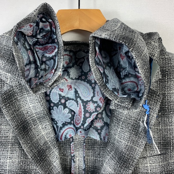 Tailorbyrd Slim Fit Sport Coat 42R Gray Plaid $395 - Picture 8 of 15